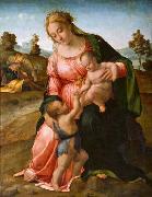 Francesco Granacci Madonna and Child with St John the Baptist USA oil painting artist